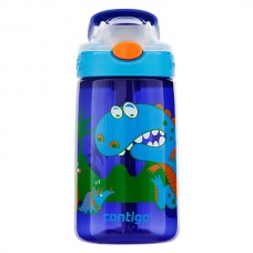 Contigo 美国儿童吸管杯 防漏防摔 414ml 蓝色恐龙